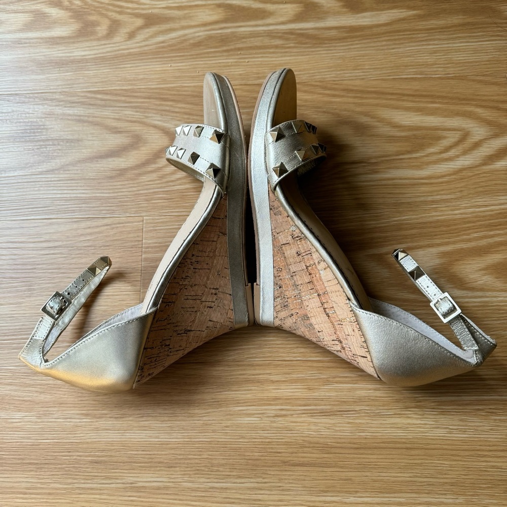 Lilly Pulitzer Sydney Wedge Studded Heel Sandal 8.5 - Picture 6 of 12